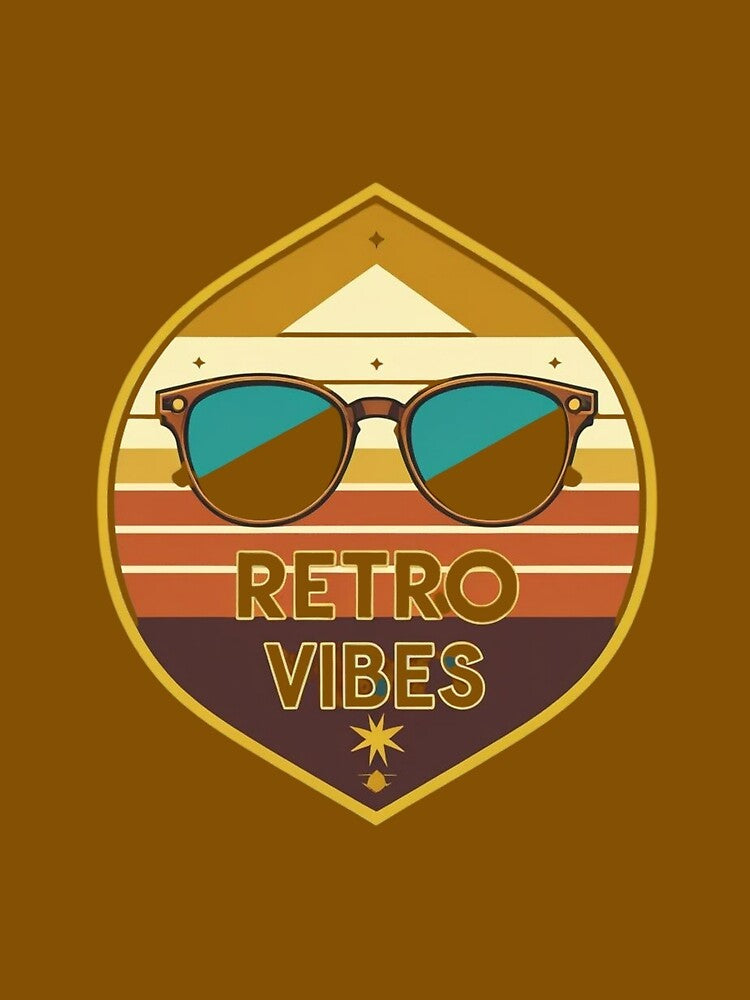 Retro Vibes Sunglasses - Vintage Summer Aesthetic Design. by LunaPrintCo