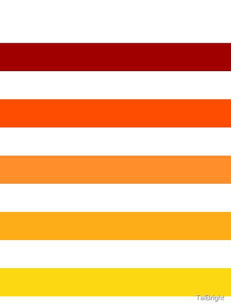 Retro vintage color stripes sunset colors by TalBright