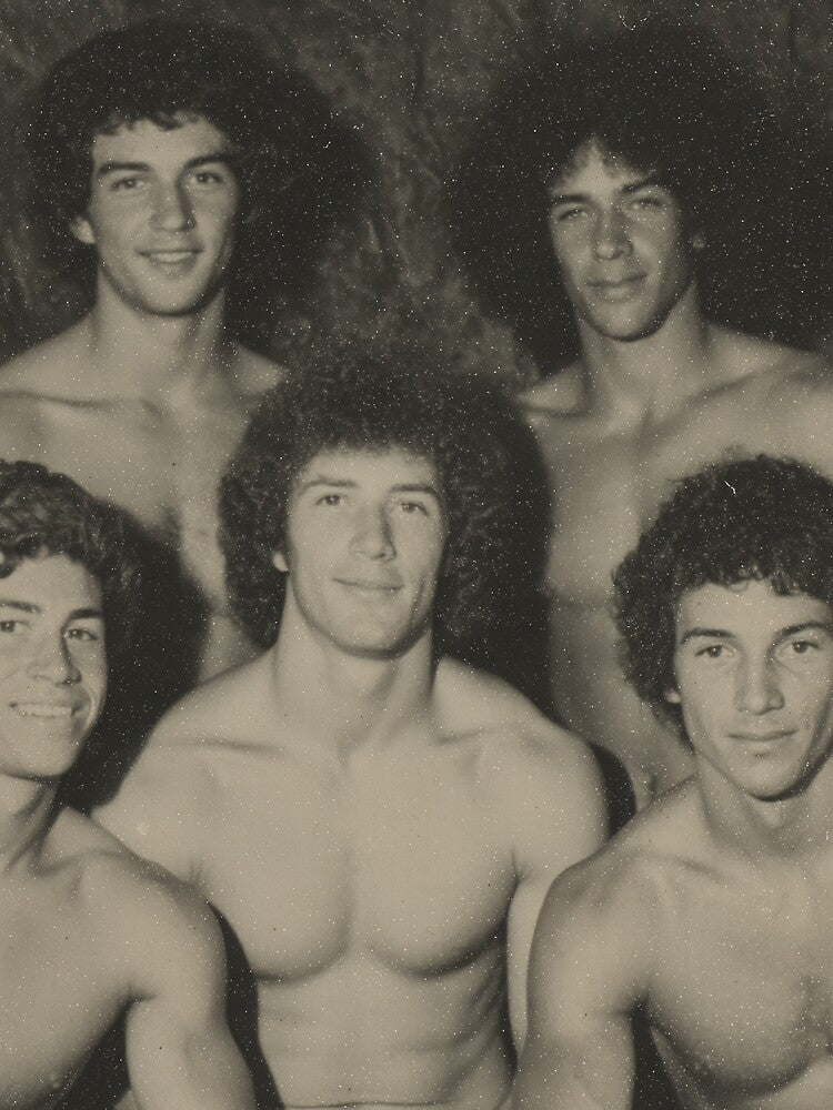 Boys of Summer Vintage 70s Black and White by Atlas Kai