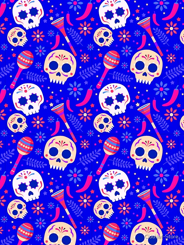 Party Skulls Toxic Blue by Clothief-Store