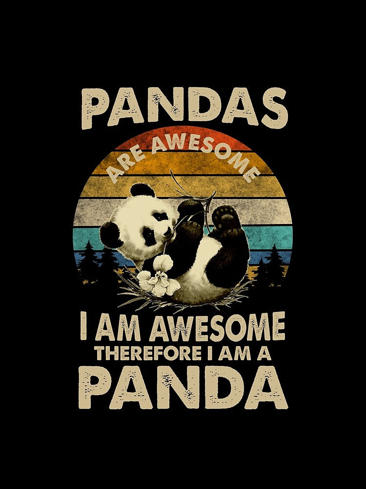 Retro Awesome Panda by spellmadebylee