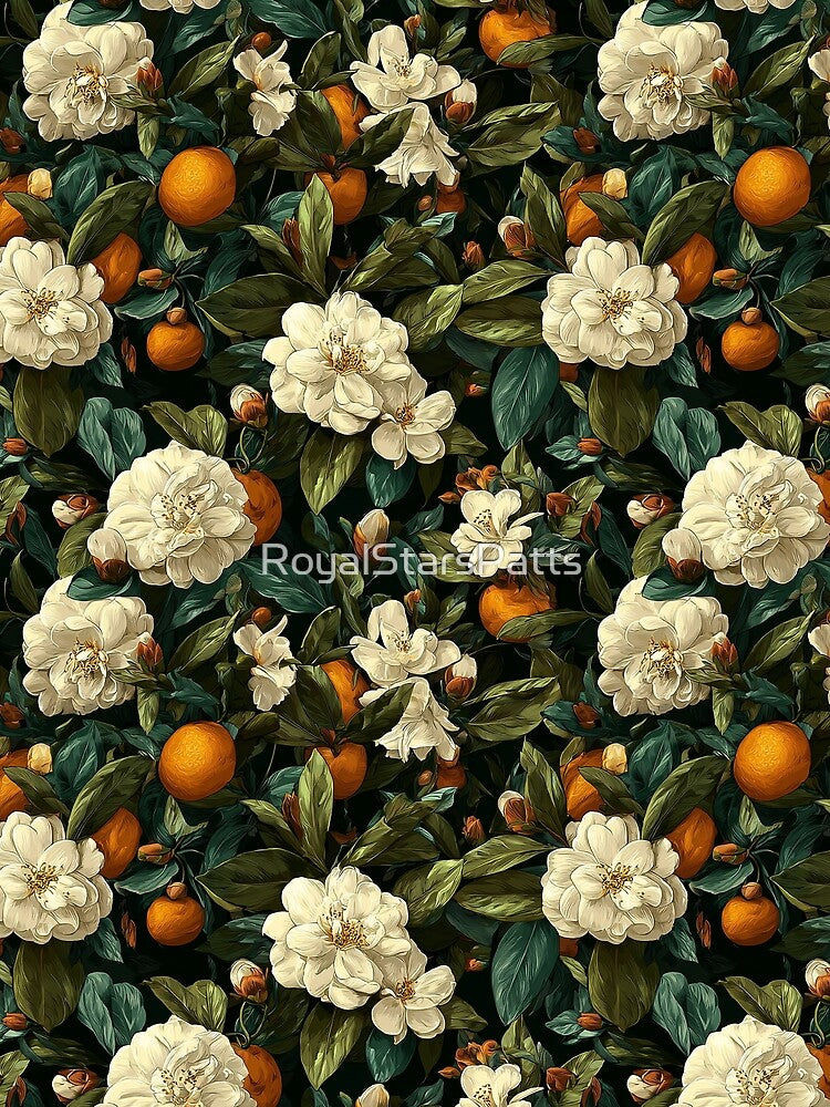 Minimalistic Gardenias Print - Flower Floral Pattern  - Gift Sets For Women by RoyalStarsPatts