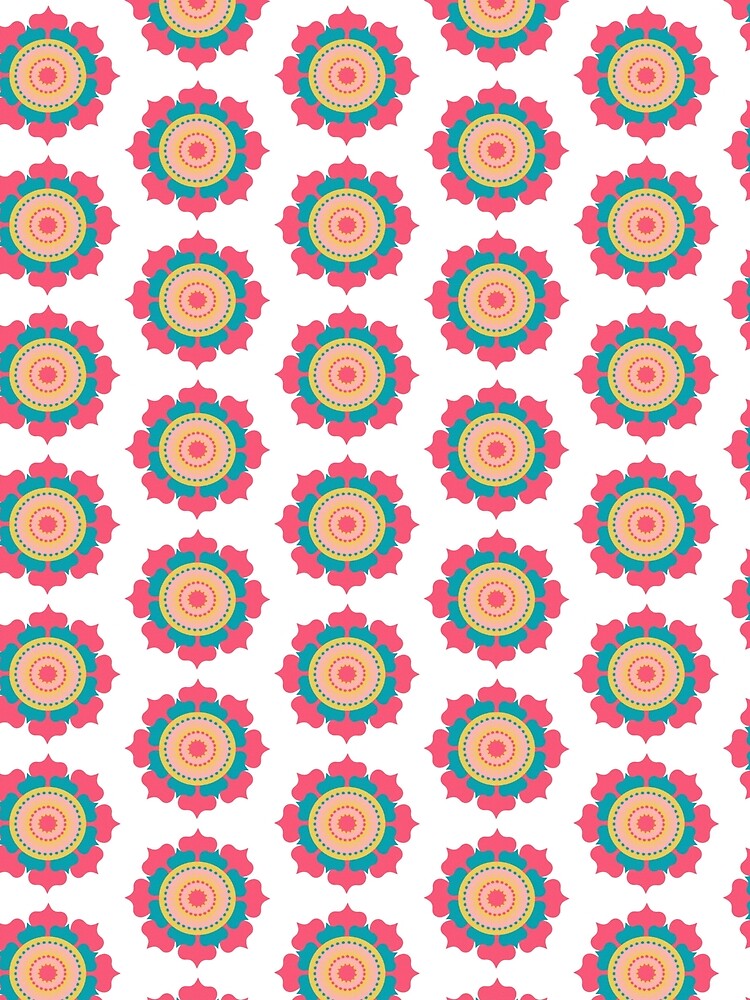 Colourful flower button by goldennrosess