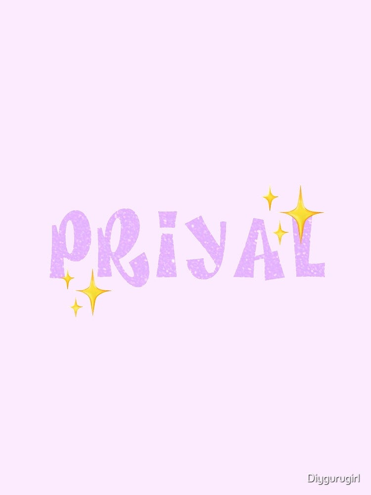 custom bratz font glitter name, priyal by Diygurugirl