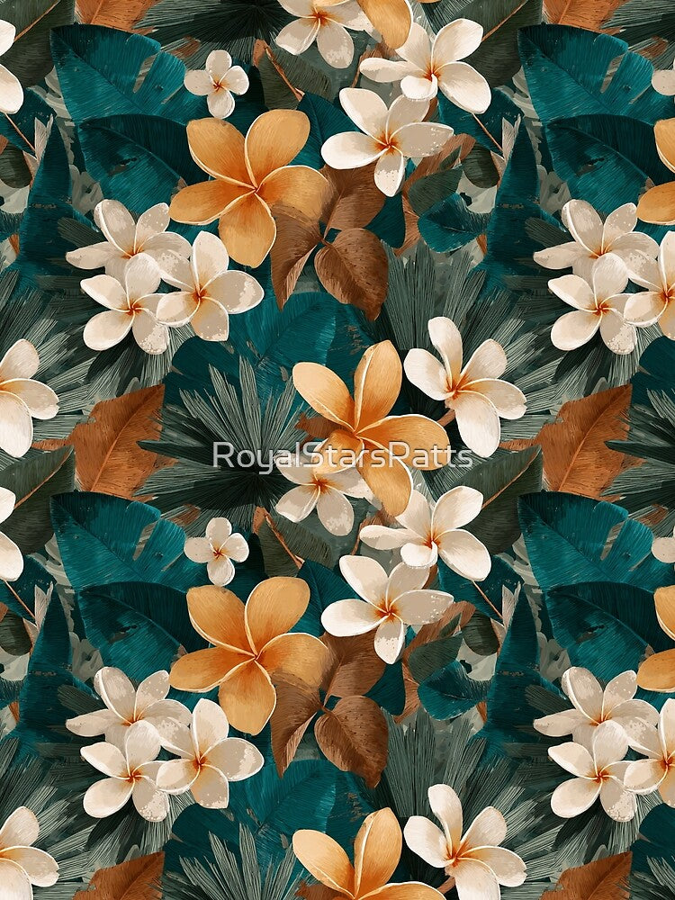 Bold Tropical Flower  - Birth Flower Pattern  - Birthday Gifts For Him by RoyalStarsPatts
