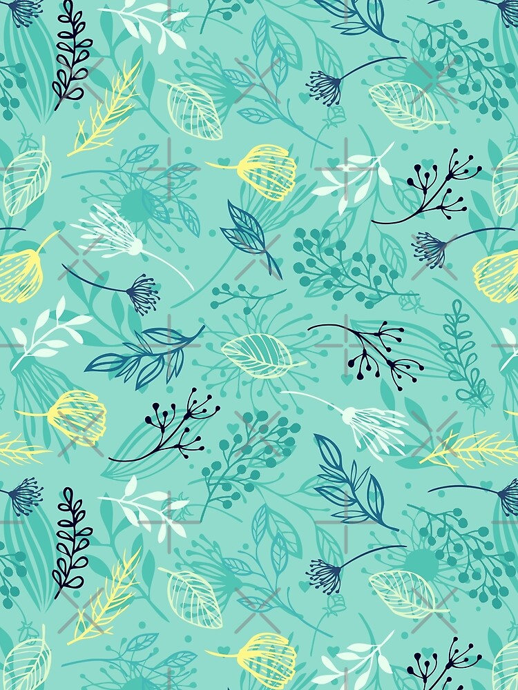 Greenish Pattern by gooddesignart
