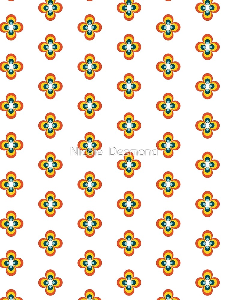 retro circle pattern by Nicole  Desmond