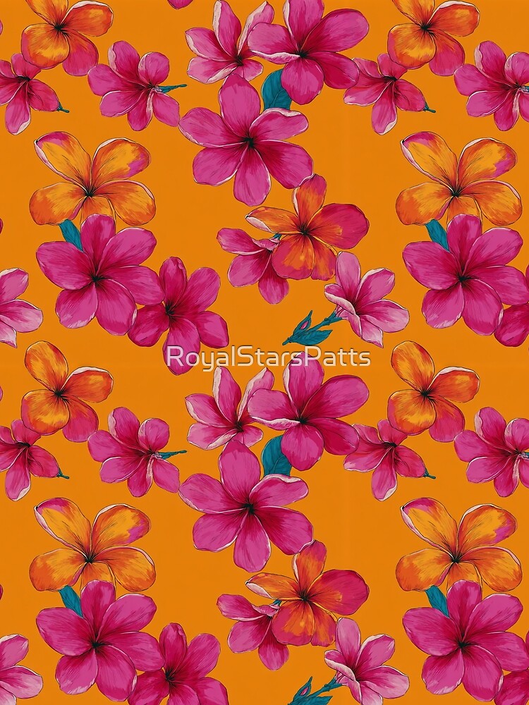 Fragrant Tropical Flower Print  - Flower Garden Pattern  - Best Gifts For Mom by RoyalStarsPatts