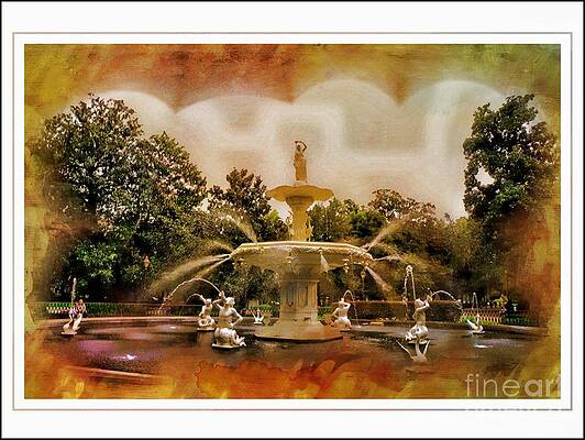 Forsyth Park Fountain Print