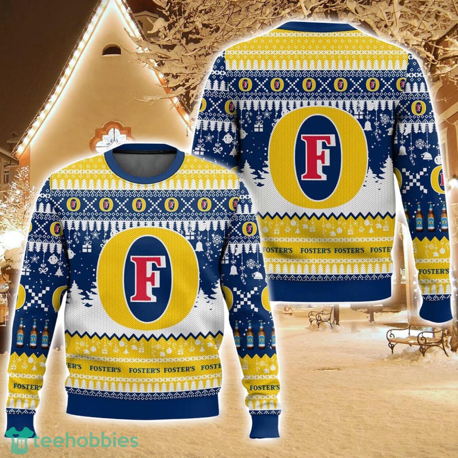 Fosters United Kingdom Beer Ugly Christmas Sweater For Men And Women Christmas Holiday Gift Family Gift