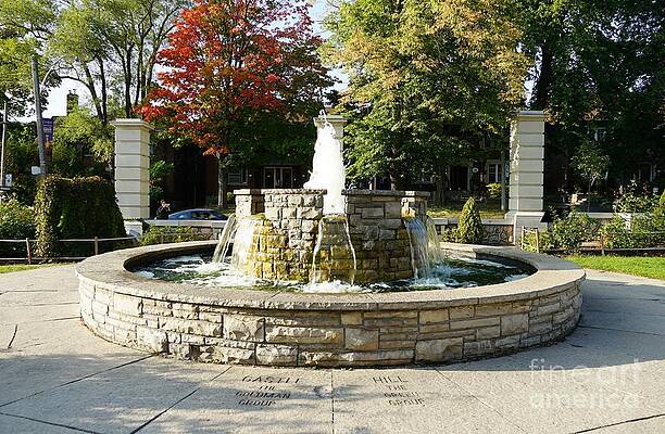 Fountain, At Casa Loma Print