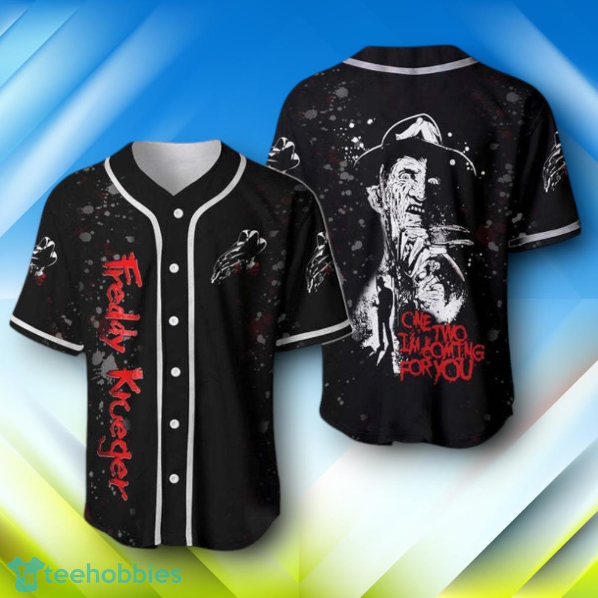 Freddy Krueger One Two I’m Coming For You Halloween Baseball Jersey Style Gift