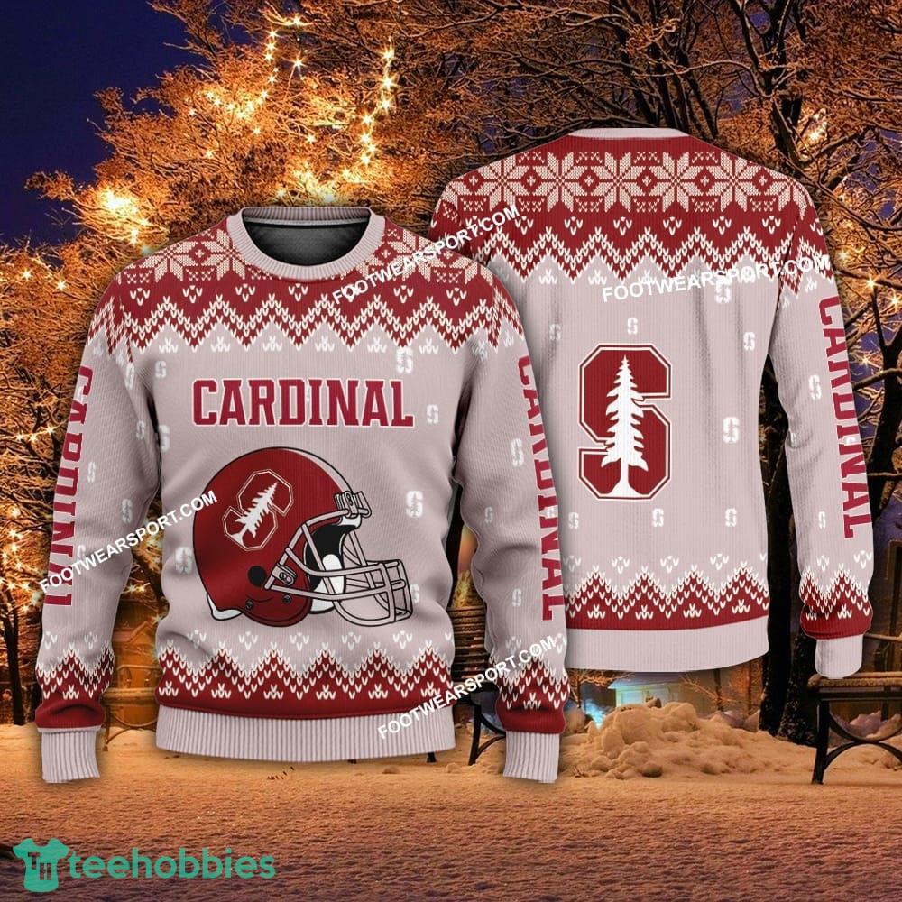 Funny Helmet Stanford Cardinal Christmas Sweater Gift Holidays