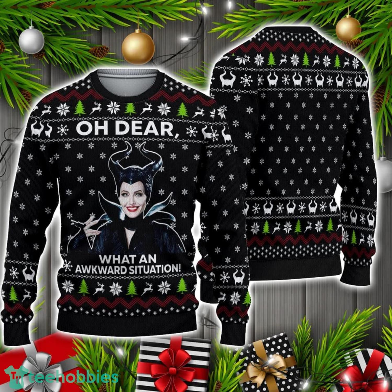 Funny Maleficent Christmas Ugly Christmas Sweater Christmas Holiday Gift