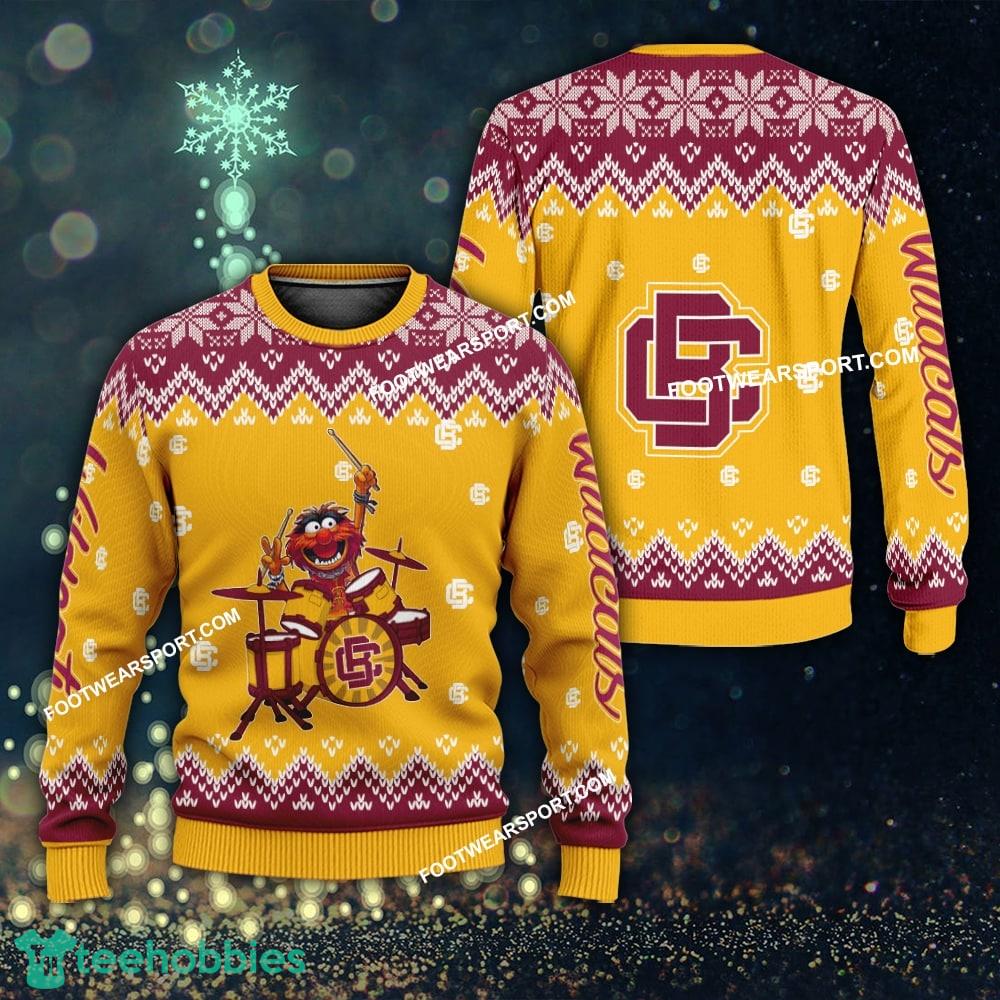 Funny Muppets Play Drums Bethune Cookman Wildcats Christmas 3D Sweater Gift Holidays