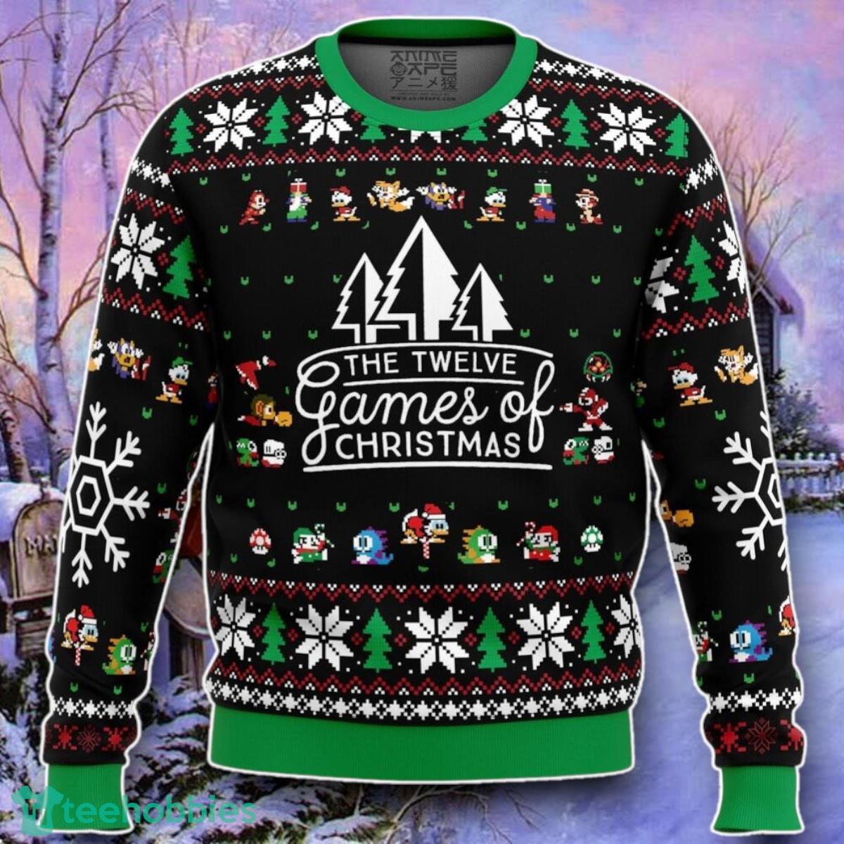 Games Of Christmas Ugly Christmas 3D Sweater Style Gift