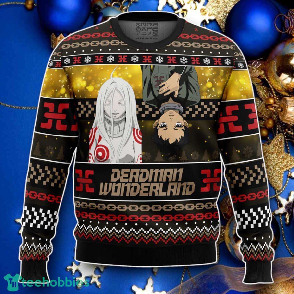 Ganta And Shiro Deadman Wonderland Ugly Christmas Sweater Style Gift For Men And Women