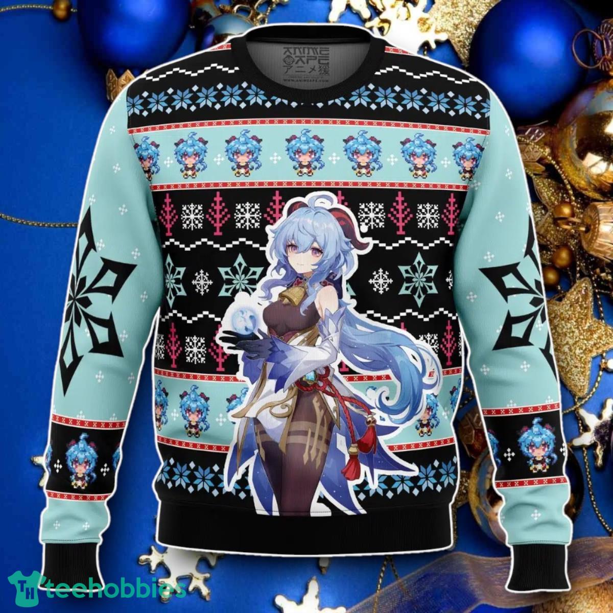Ganyu Genshin Impact Ugly Christmas Sweater Style Gift For Men And Women