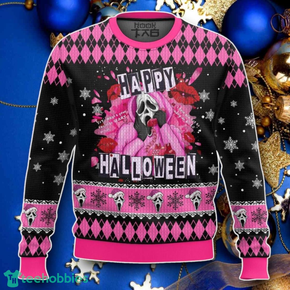 Ghostface – Scream Ugly Sweater Style Gift For Men And Women