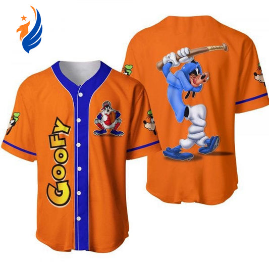 Goofy Mickey Mouse Baseball Jersey - Perfect Disney Cartoon Gift For Lovers - Bafud