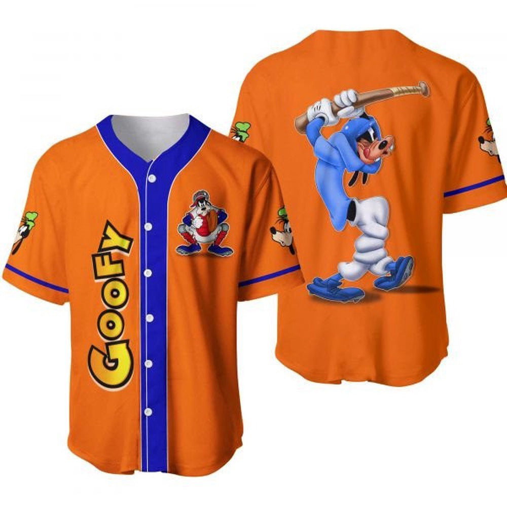 Goofy Mickey Mouse Baseball Jersey - Perfect Disney Cartoon Gift For Lovers - Bafud