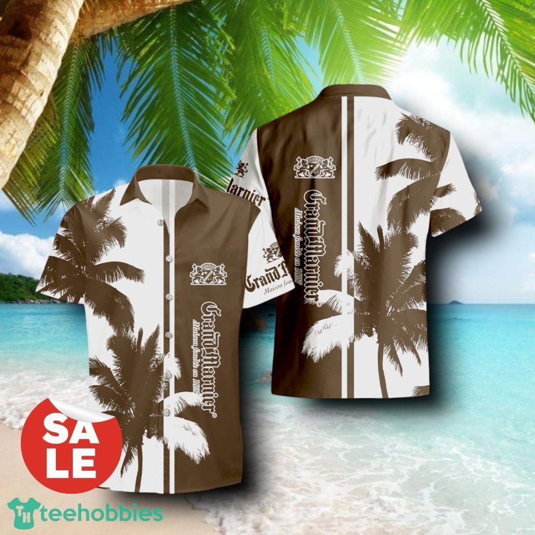 Grand Marnier Palm Tree Combo Hawaiian Shirt & Shorts For Men Women
