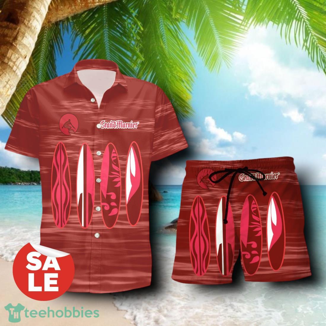 Grand Marnier Surfboard Combo Hawaiian Shirt & Shorts For Men Women