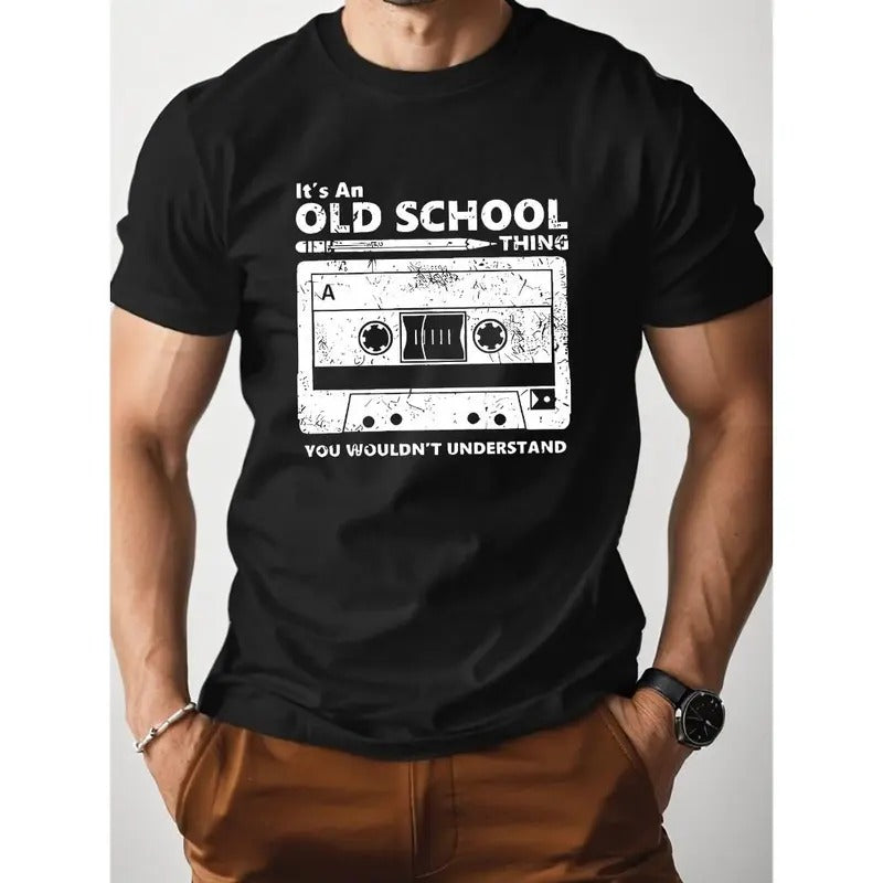 graphic Pure Cotton Men's Tshirt Comfort Fit Made in USA