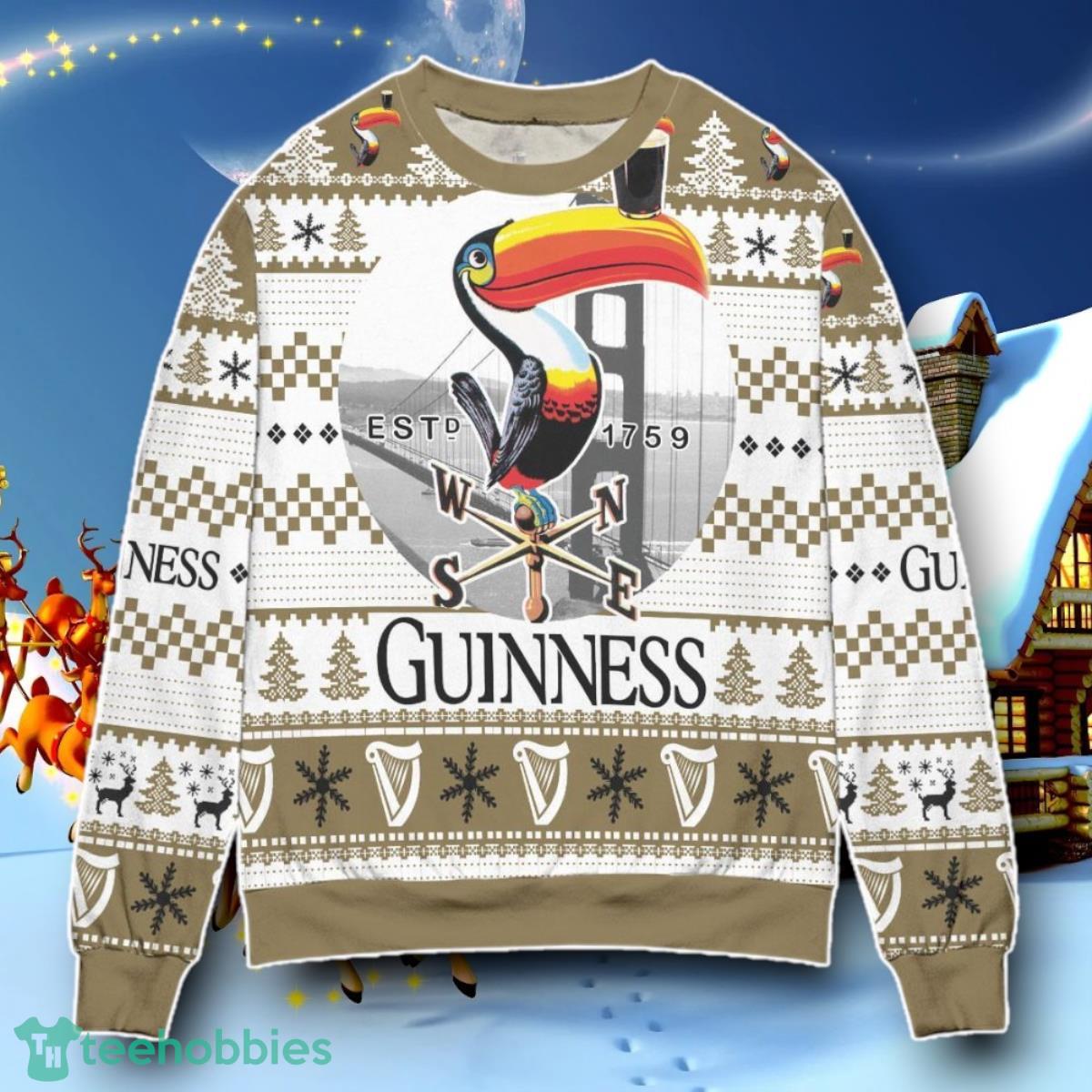 Guinness Beer Toucan Ugly Christmas Ugly Sweater Special Gift