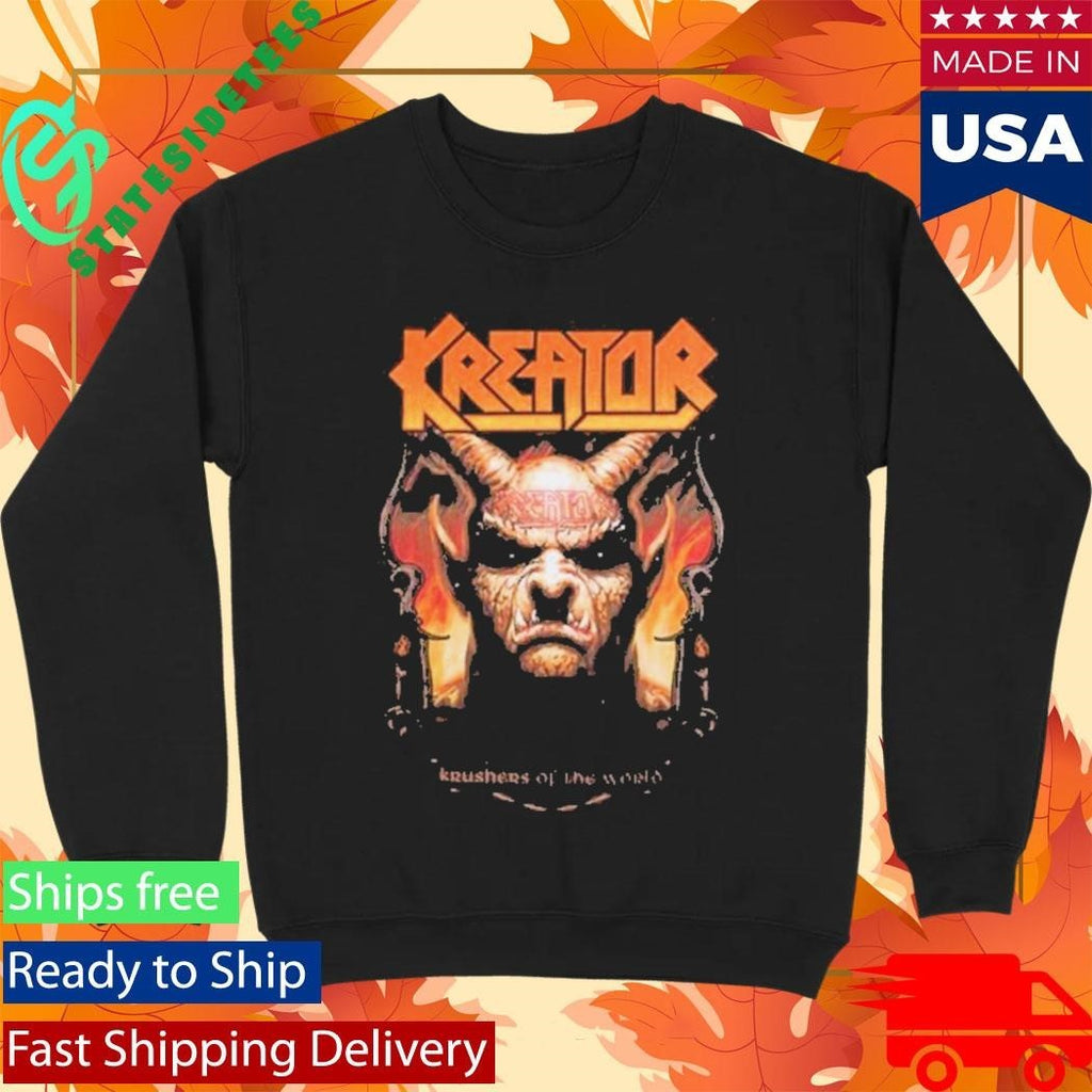 h Kreator Krushers Of The World Demon Crest T-Shirt