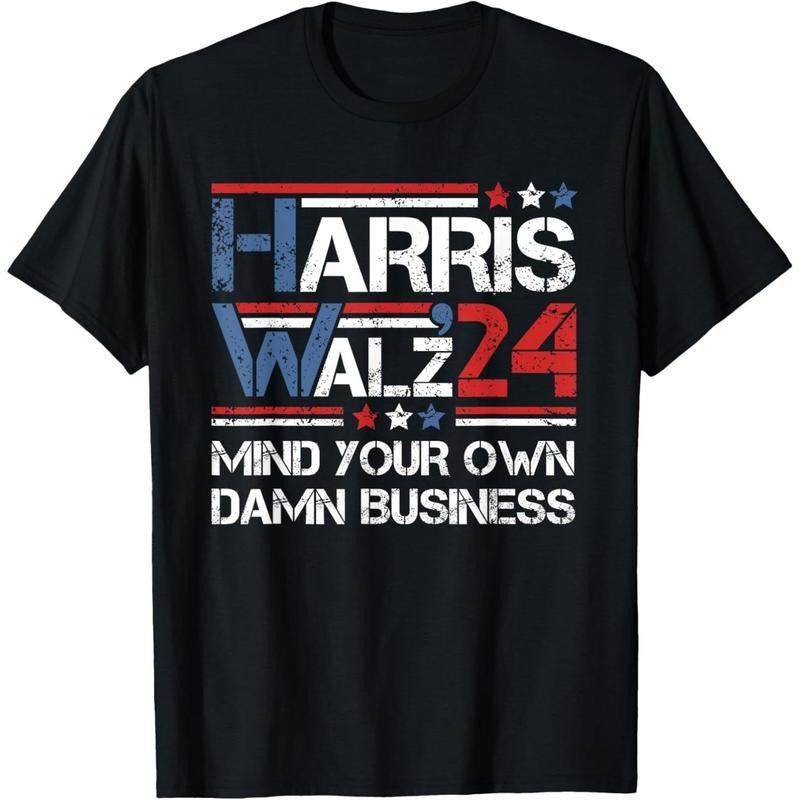 harris walz waltz mind your own damn business T-Shirt made in usa Hoodie, Sweatshirt | DripVista.com