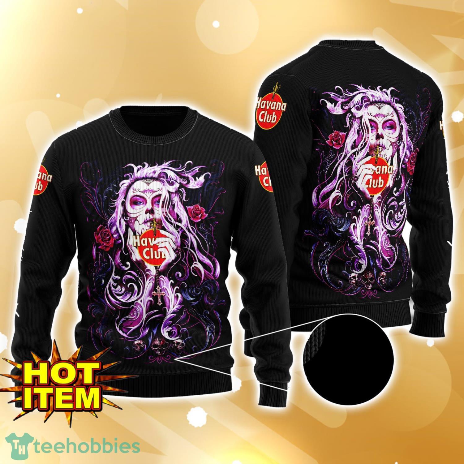 Havana Club Tattoo Girl 3D Ugly Christmas Sweater For Men And Women