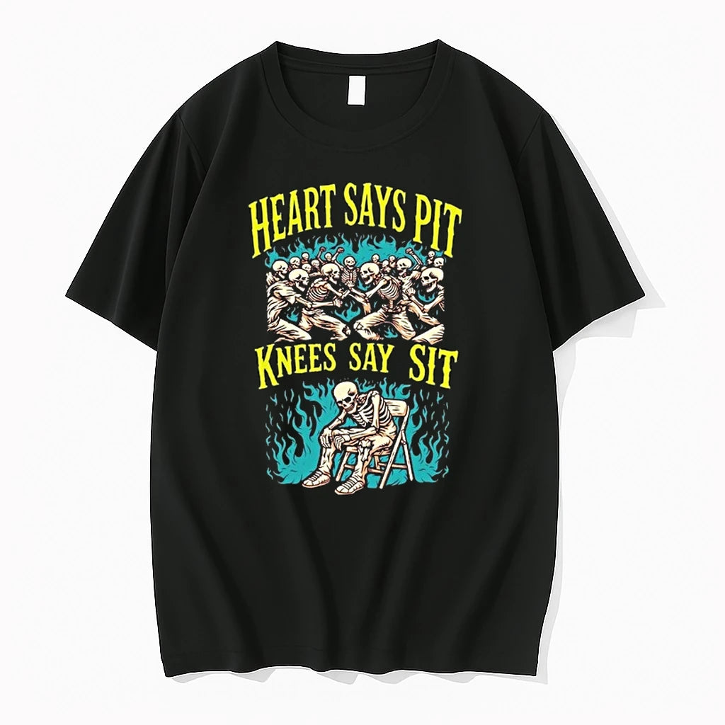 Heart Says Pit Knees Say Shit 0 Tshirts Sweater