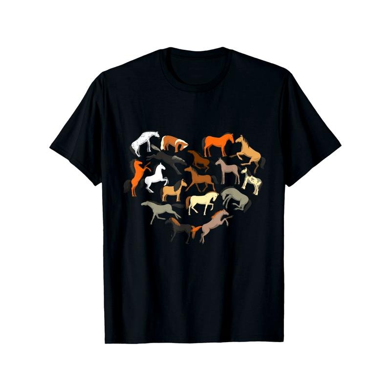 horse lover horses heart Horse Rider farm kids boy men women T-Shirt made in usa Hoodie, Sweatshirt | DripVista.com