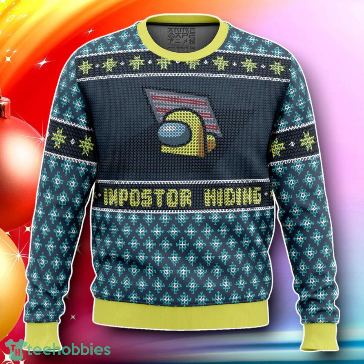 Impostor Hiding Among Us Ugly Christmas Sweater Gift For Loved Ones