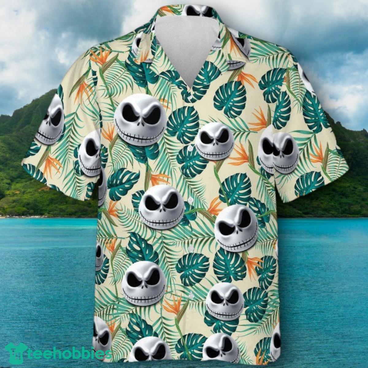 Jack Skellington Faces Tropical Hawaiian Shirt Impressive Gift