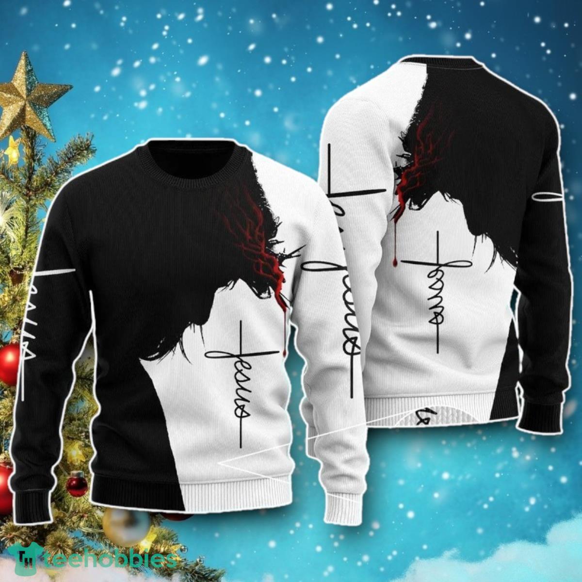 Jesus Christ Shadow Christmas Ugly Sweater Special Gift