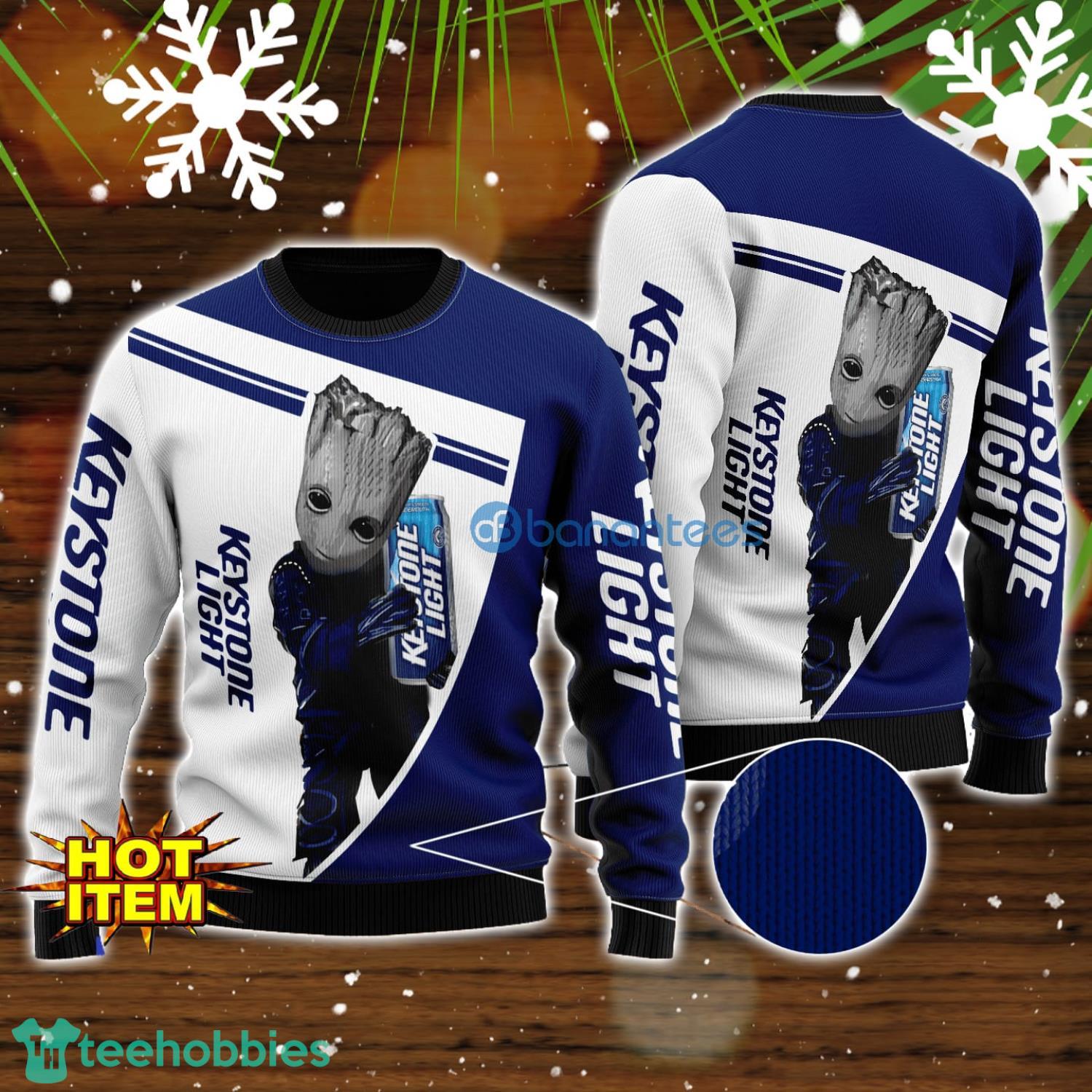Keystone Club And Baby Groot 3D Ugly Christmas Sweater For Men And Women Christmas Gift