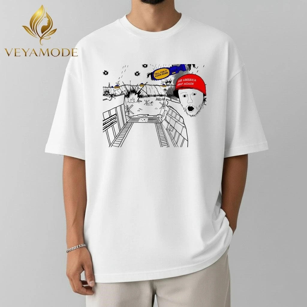 make america great again bombs paint tee