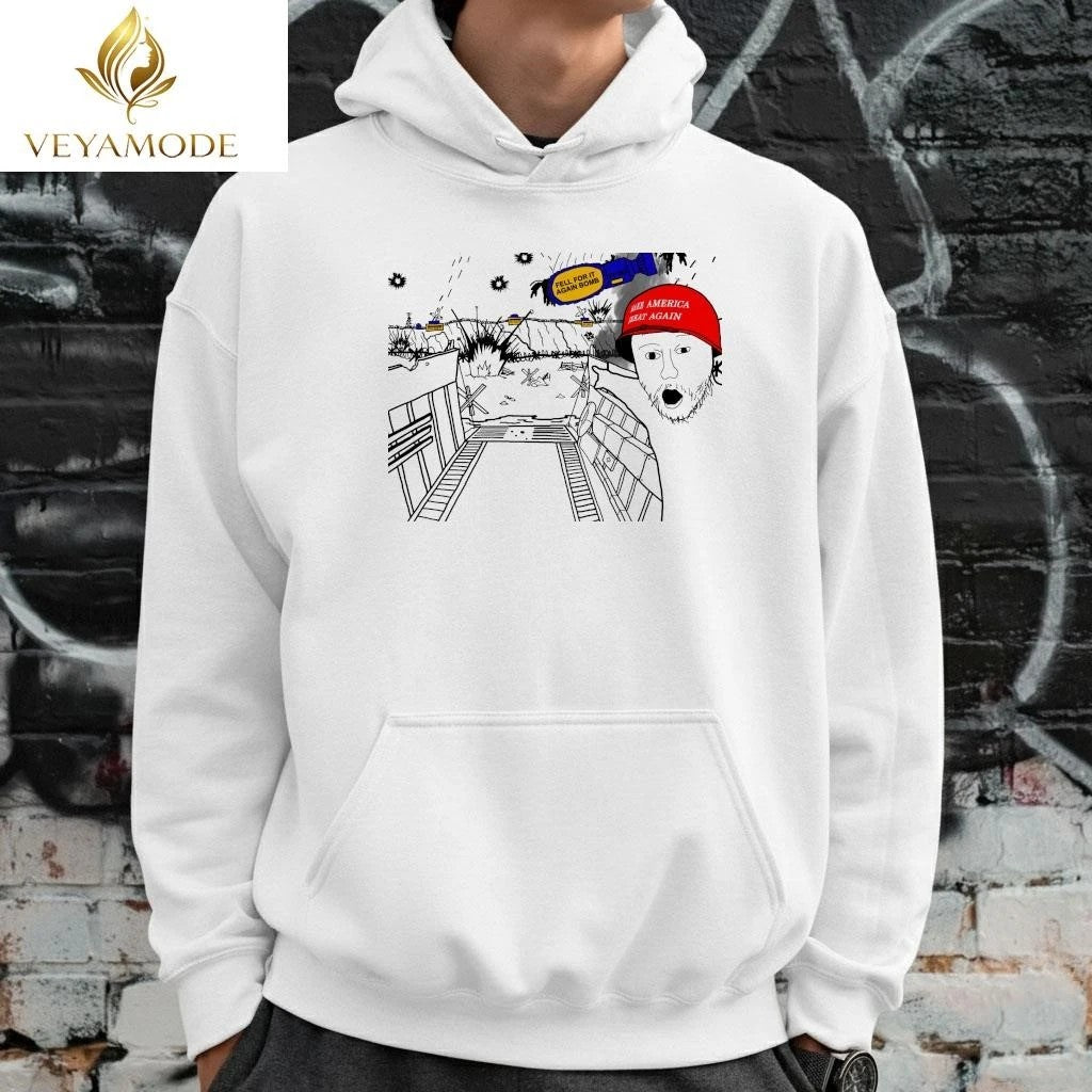 make america great again bombs paint tee