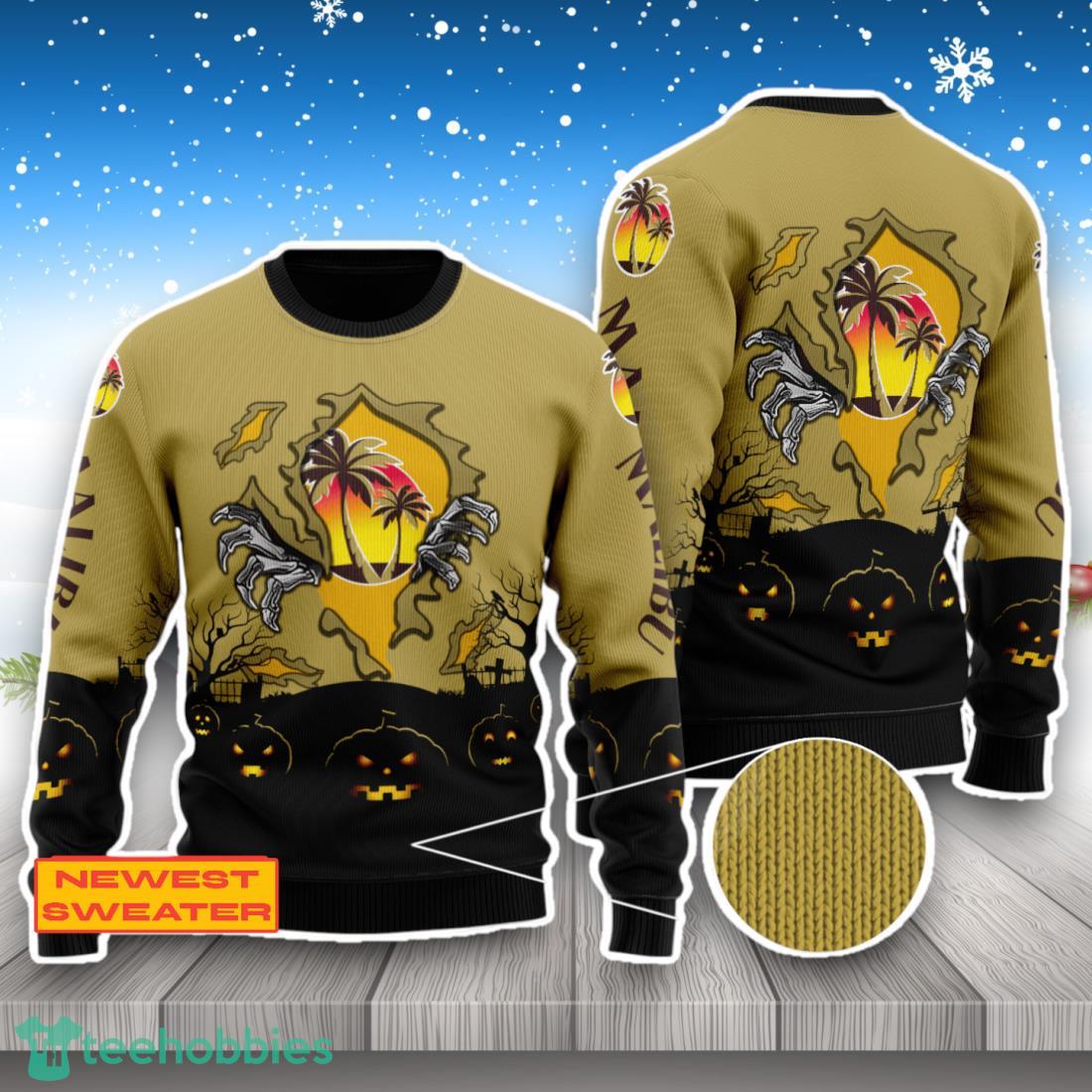 Malibu Rum Scary Night Halloween Hand Pull Out 3D Sweater For Men Women