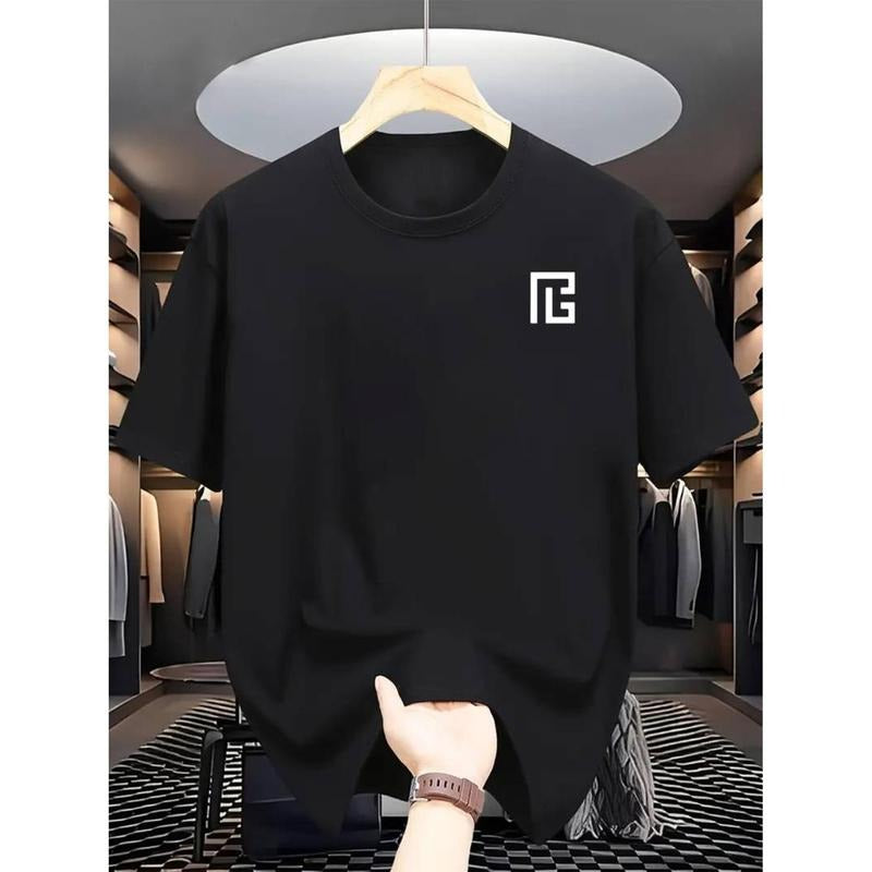men gifts Men'WB shield Casual Crew Neck T-Shirt, Polyester 100% Knit Fabric, Slight Stretch, Regular Fit, Summer...