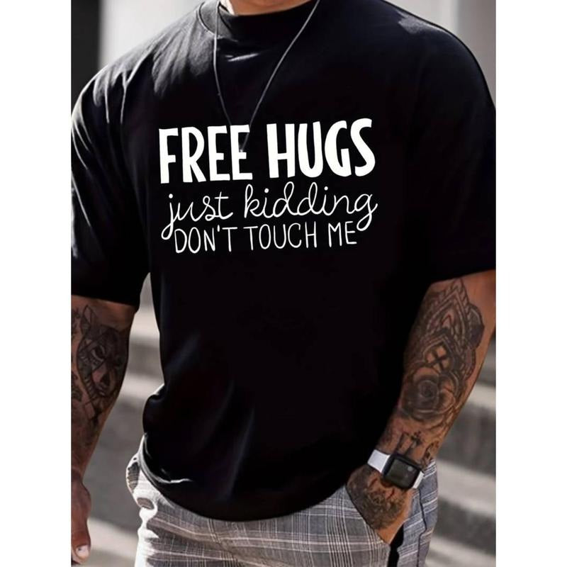 men gifts Men'WB shield Casual FREE HB Slogan Graphic Lightsaber brand Shirt Short Sleeve Fashion Novelty Tees Crew Neck...