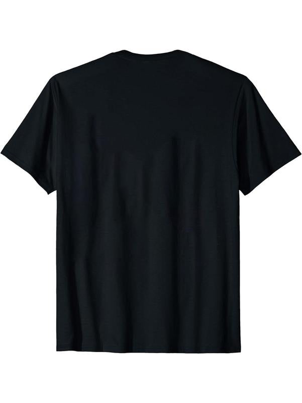 men gifts Men'WB shield Trendy Cat Graphic Tee - Casual Round Neck, Stretch Polyester Blend, Machine Washable