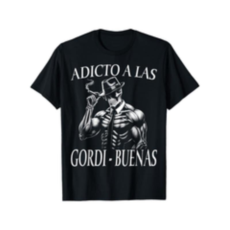 mens funny sarcasm gym Lightsaber brand shirt WB shield las gordonas spanish skeleton design comfortable cotton short...
