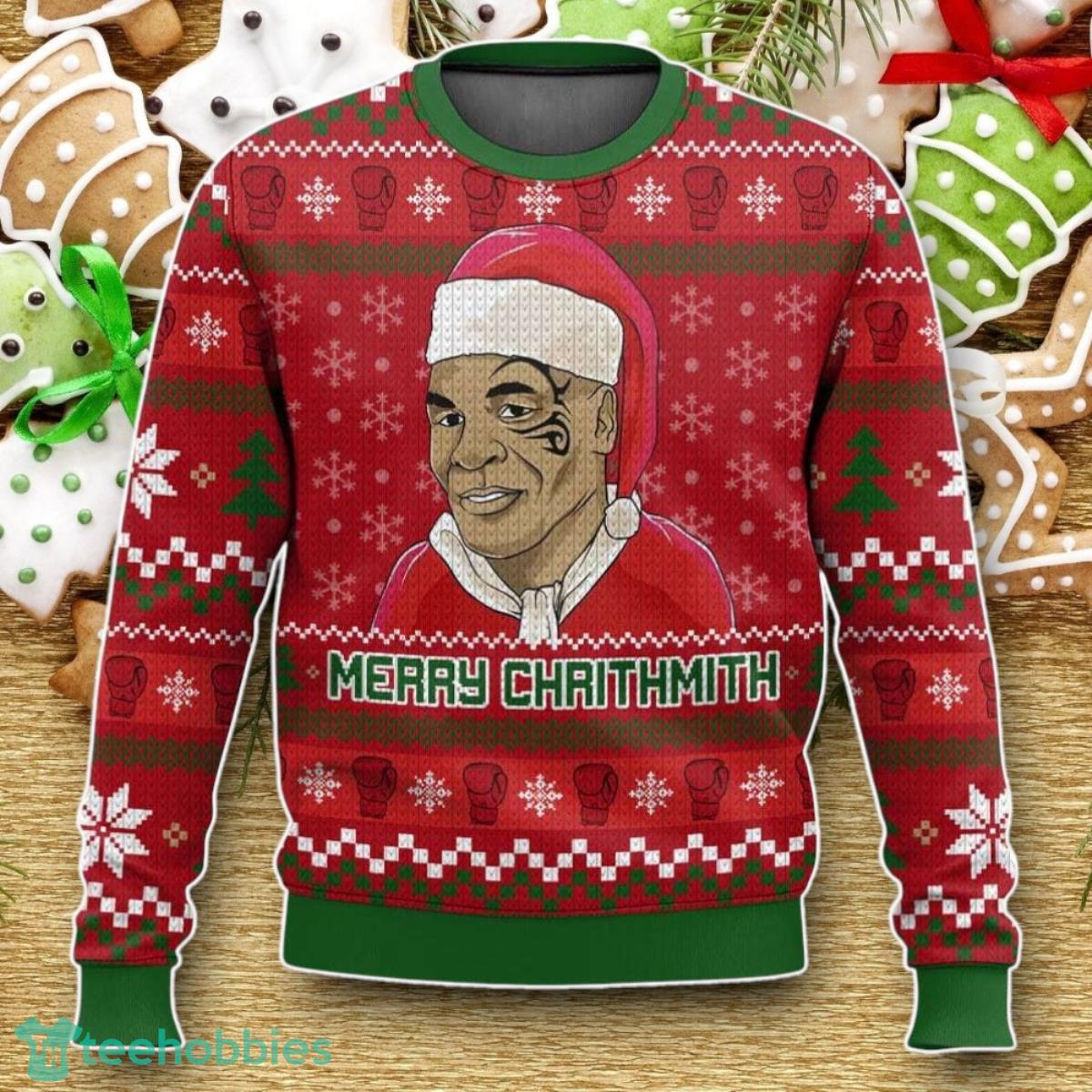 Mike Tyson Merry Chrithmith Ugly Sweater Luxurious Gift For Loved Ones
