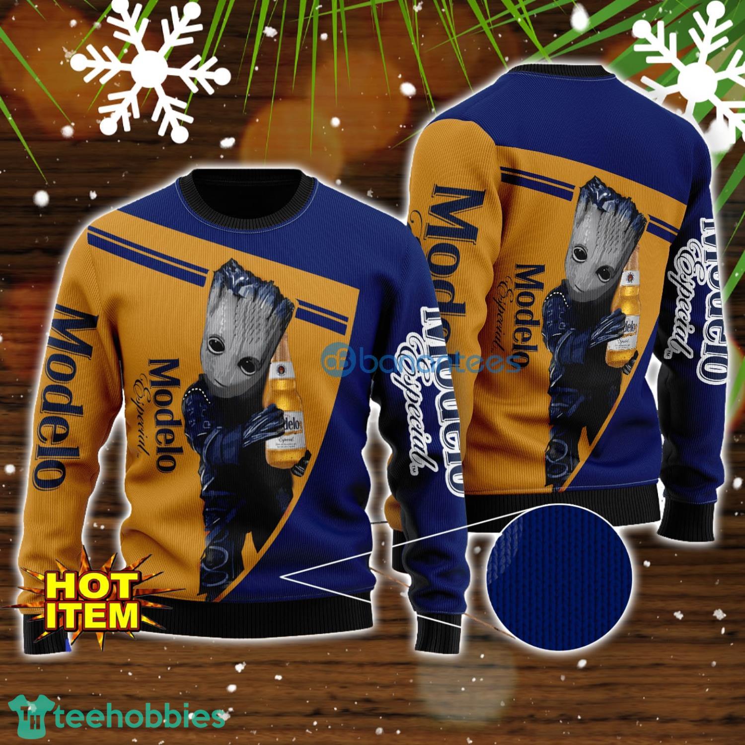 Modelo And Baby Groot 3D Ugly Christmas Sweater For Men And Women Christmas Gift