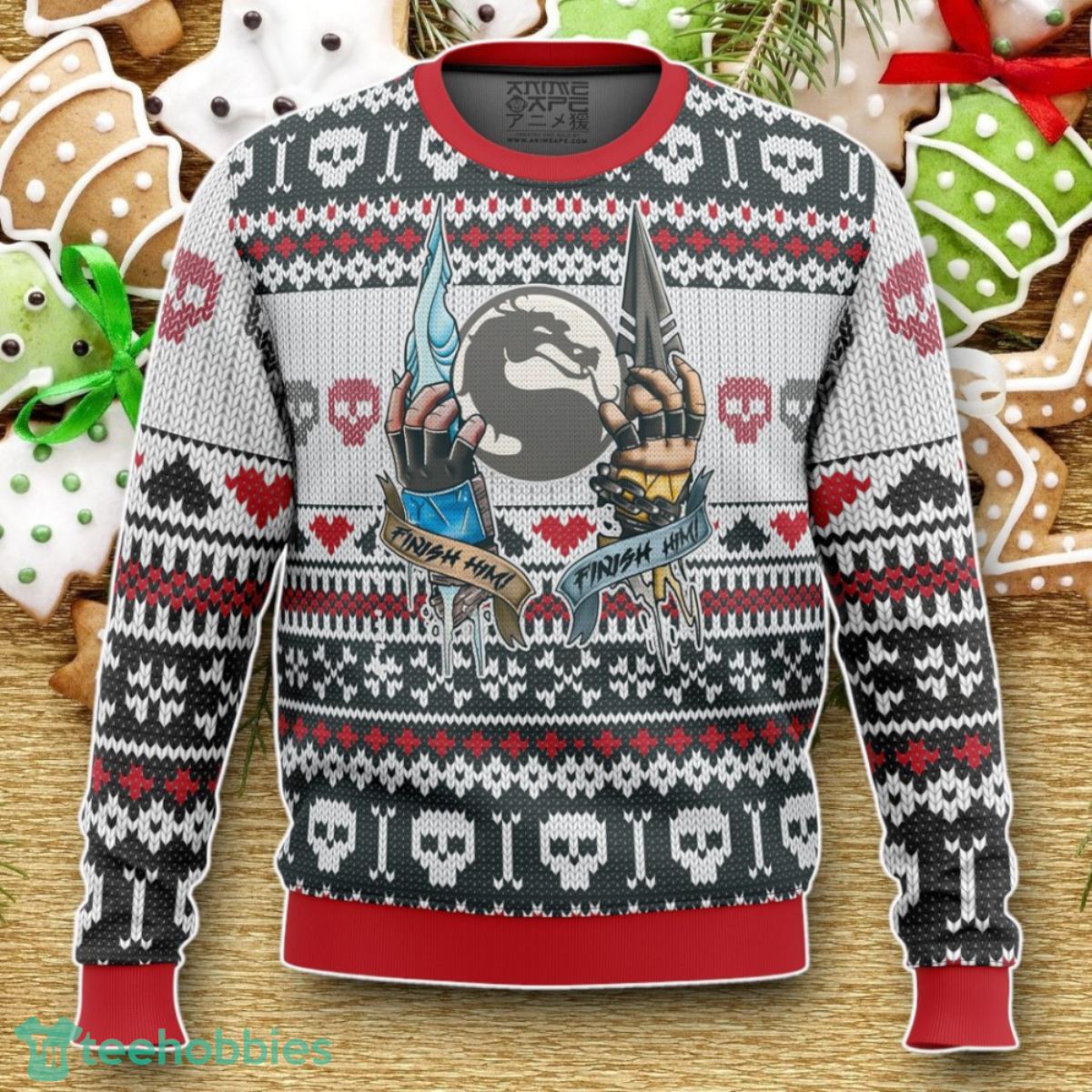 Mortal Kombat Finish Him Ugly Christmas Sweater Luxurious Gift For Loved Ones