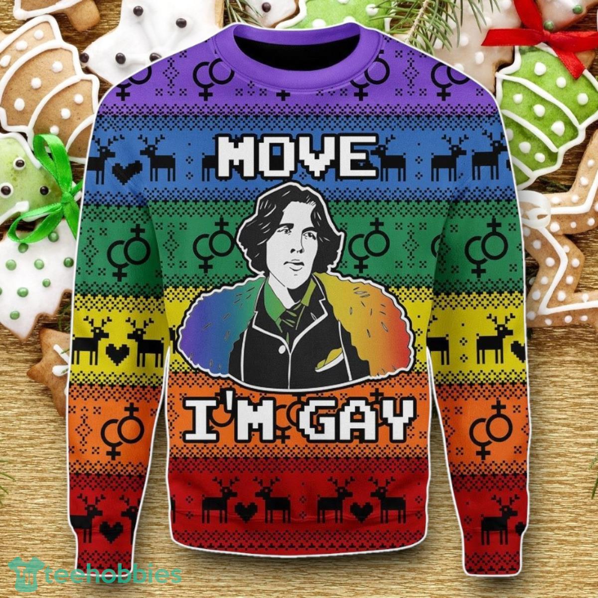 Move I’m Gay Christmas Sweater Luxurious Gift For Loved Ones