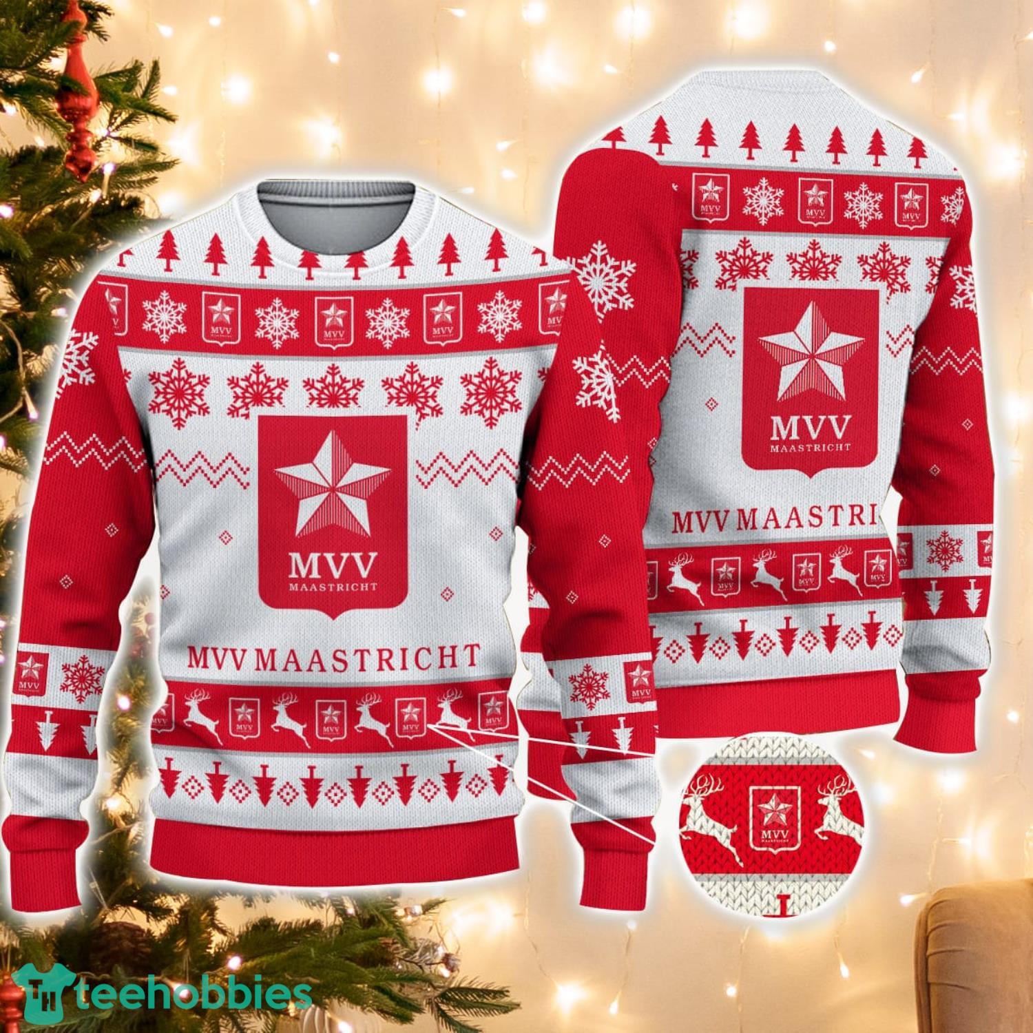 MVV Maastricht Logo Ugly Christmas Sweater 3D Printed Unisex Sweater For Men And Women